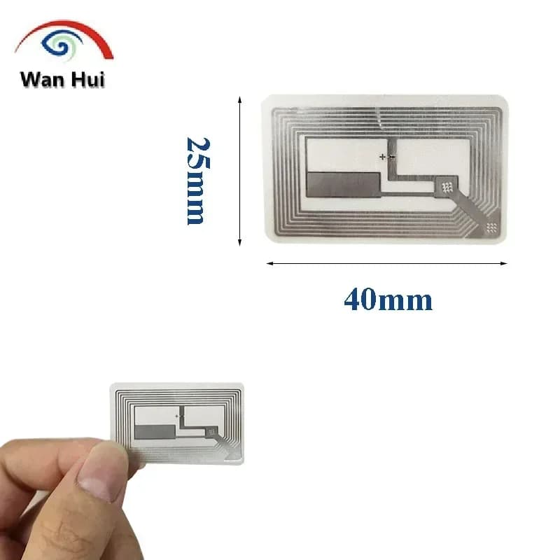 10 pz RFID 13.56 MHz Adesivo NFC Tag Etichette Adesive RFID Token Crad Chip di Carta Vuota IC Protocollo HF ISO14443A per Libreria di Libri