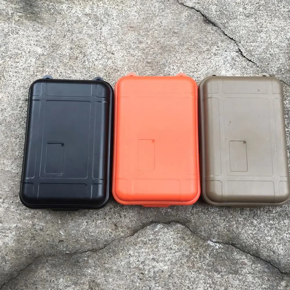 1 Pezzo Contenitore da Viaggio Durevole in Plastica Sigillata, Scatola di Sopravvivenza Impermeabile per Campeggio, Misure S/M/L