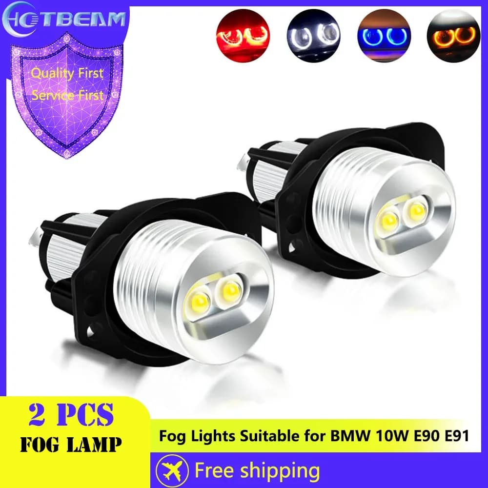 2 Pz Without Errors Angel Eye Halo Marker Ring Lateral Light HAS CONDECT THE Lampadina 10 W Auto Fog Lamp Light For BMW E39 E53 E60 E61 E63 X5 530i