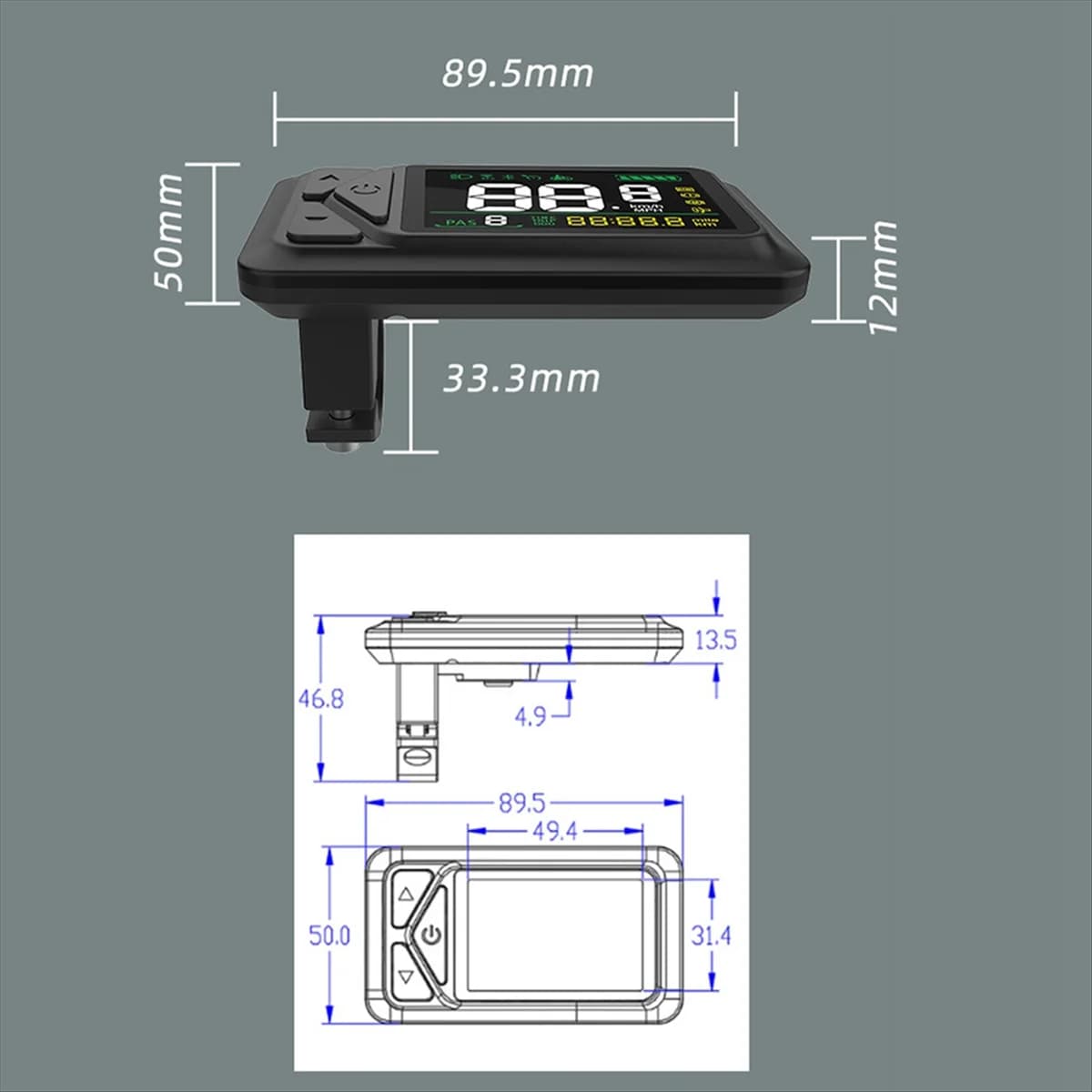 Nuovo Display E-Bike 36V 48V 60V E-03N Display LCD 5 Pin Scooter Elettrico Smart LCD Misuratore di Schermo a Colori con Spina SM