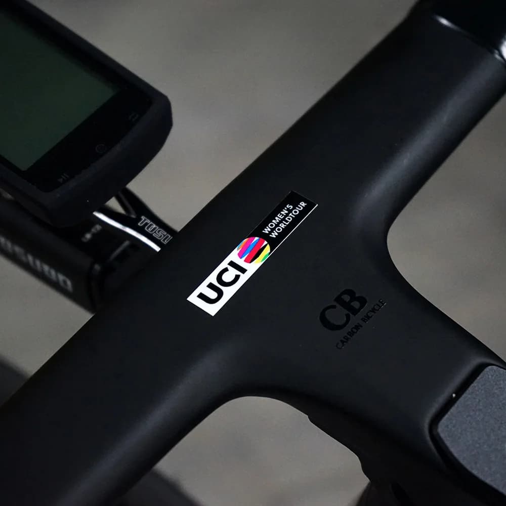 Set of multi-tour cycling stickers "approved UCI", ideal for bike frames, helmet visor, addition of a professional cycling vibe