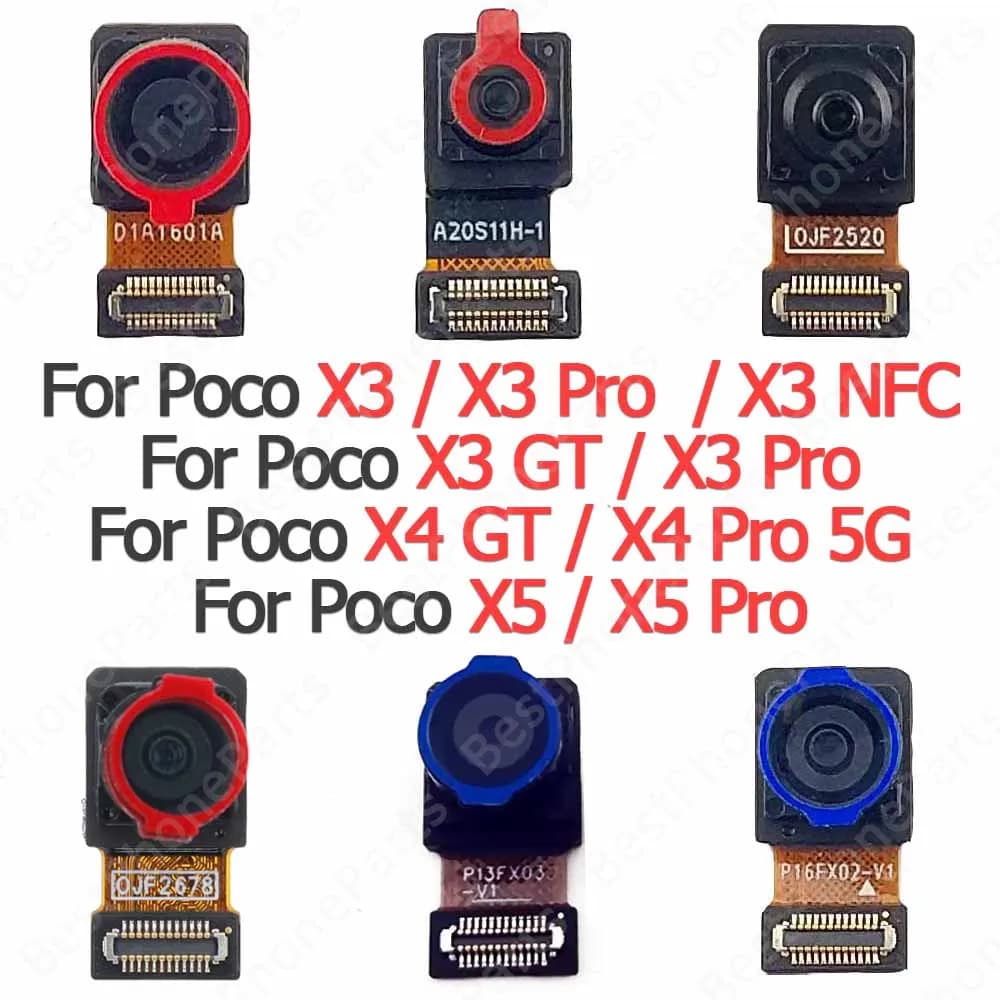 Fotocamera Selfie per Xiaomi Poco X3 NFC X4 GT X5 Pro 5G parti di ricambio del modulo fotocamera frontale frontale