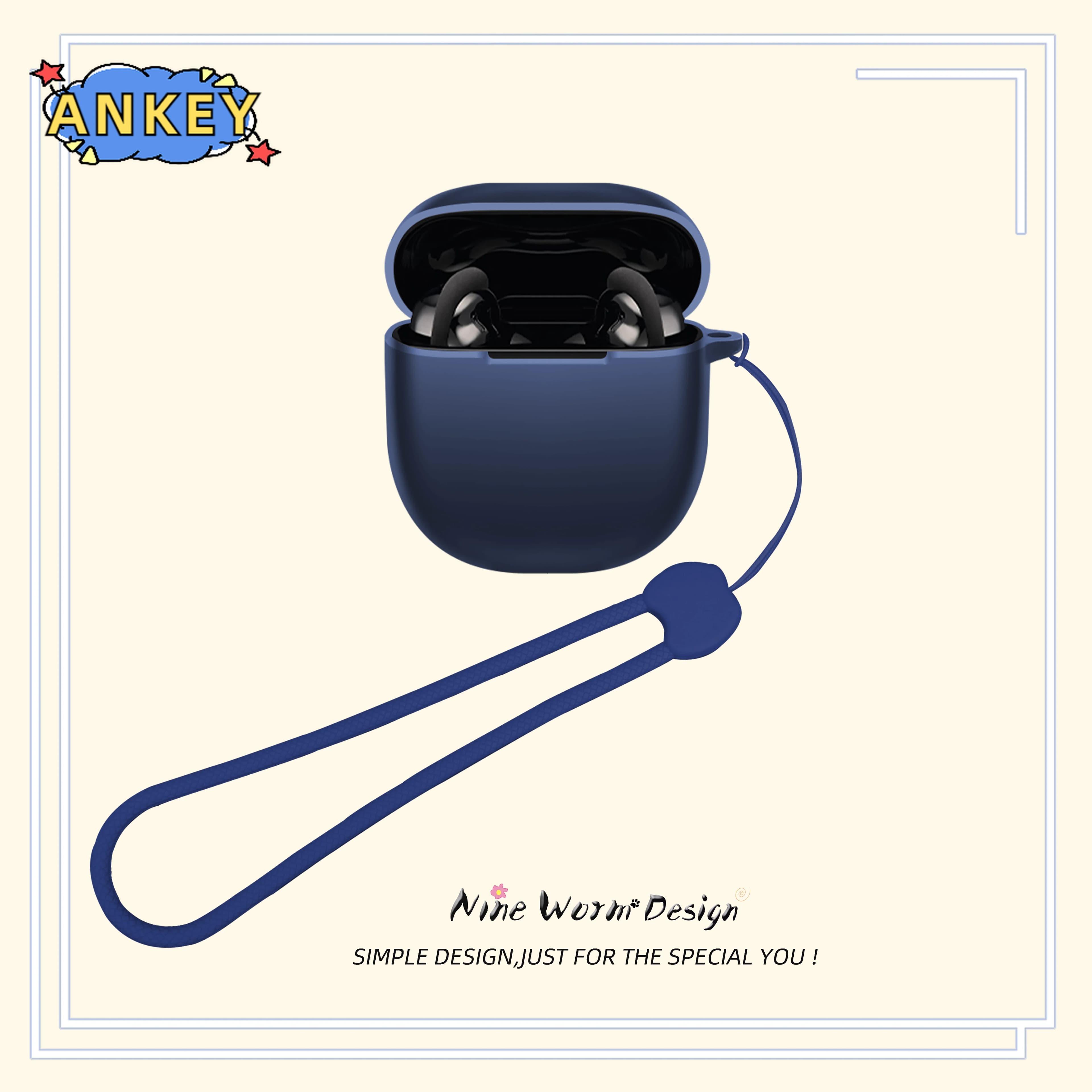 Per Bose QuietComfort Earbuds II custodia protettiva per auricolari QC 2 auricolari Bluetooth Wireless in Silicone morbido Ultra Anti-caduta