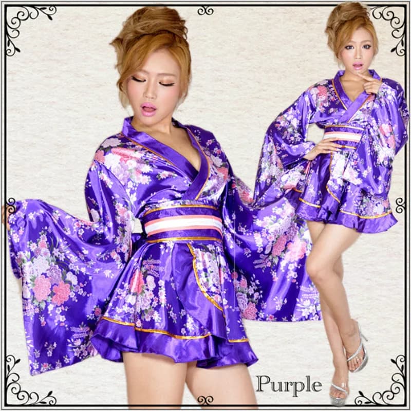 Kimono Giapponese Anime per Cosplay Femminile, Costume Tradizionale Yukata, Accappatoio per Donne e Ragazze