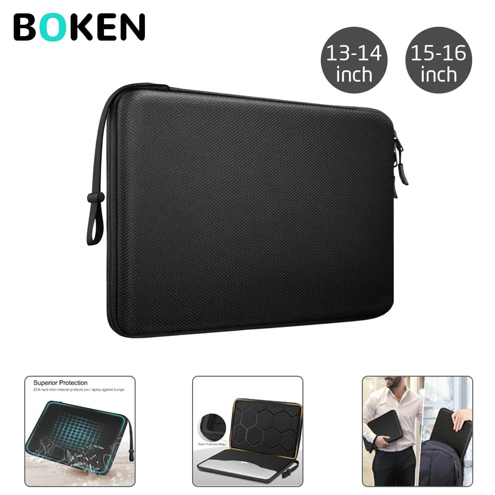 Borsa da trasporto antiurto in EVA rigida per laptop da 13, 14, 15, 16 pollici compatibile con MacBook Air Pro/M5 e custodia per Lenovo HP ASUS Dell