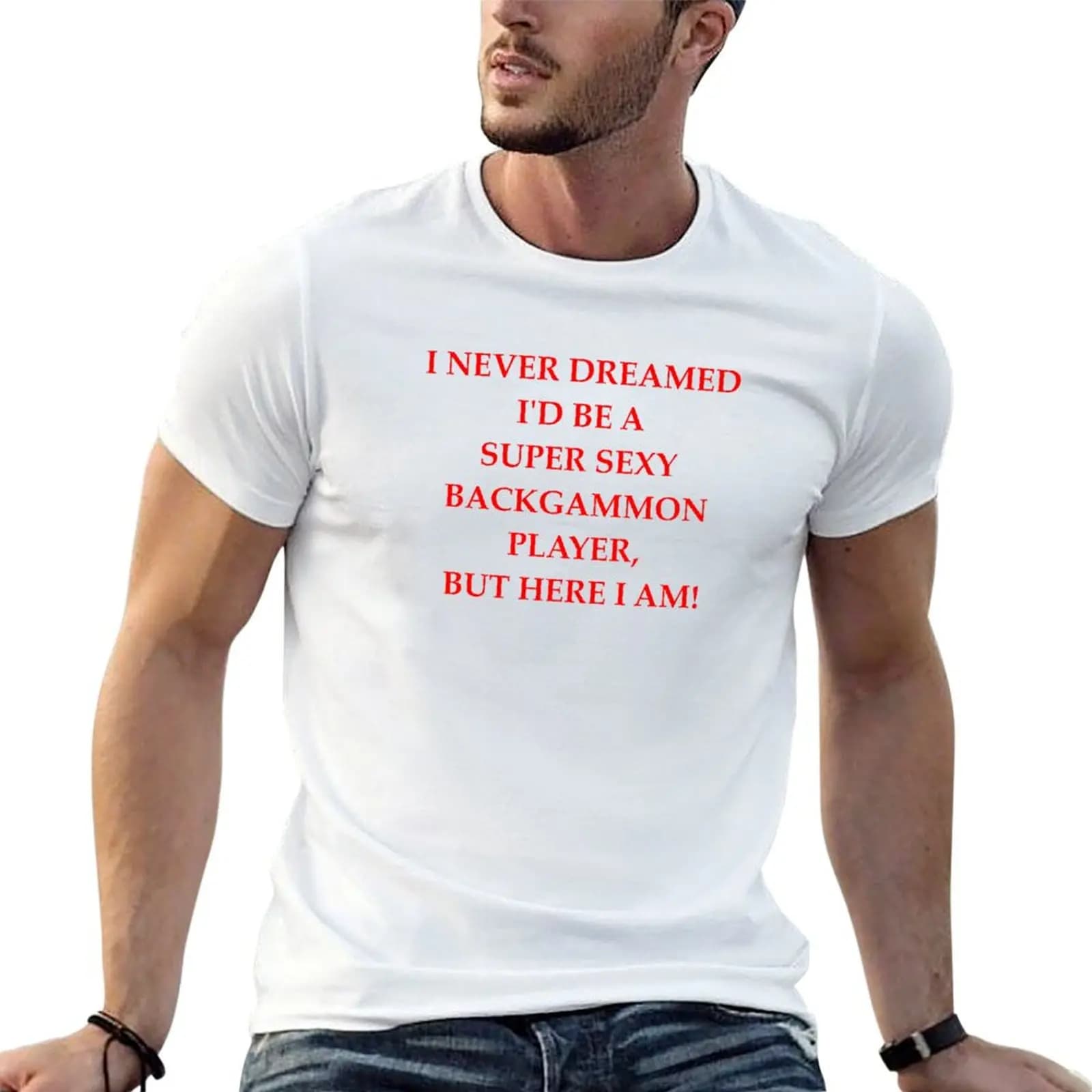 Backgammon T-Shirt t shirts cotton 100% man t shirt luxury man t shirts cotton T-shirt