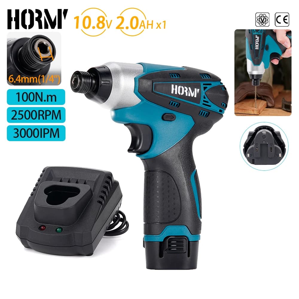 10.8V Electric Screwdriver High-Performance Screwdriver Impact Screwdriver Combination Set All-copper Motor For Makita Battery