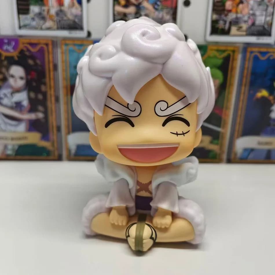 Action Figure Anime di Monkey D. Luffy Gear 5, Versione Q, Statuetta in PVC da Collezione, Modellino Giocattolo