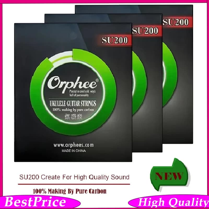 Orphee Ukulele Strings Carbon Nylon Hybrid Production Mini Guitar Ukulele Strings 4 Strings Instruments Guitar Accessories