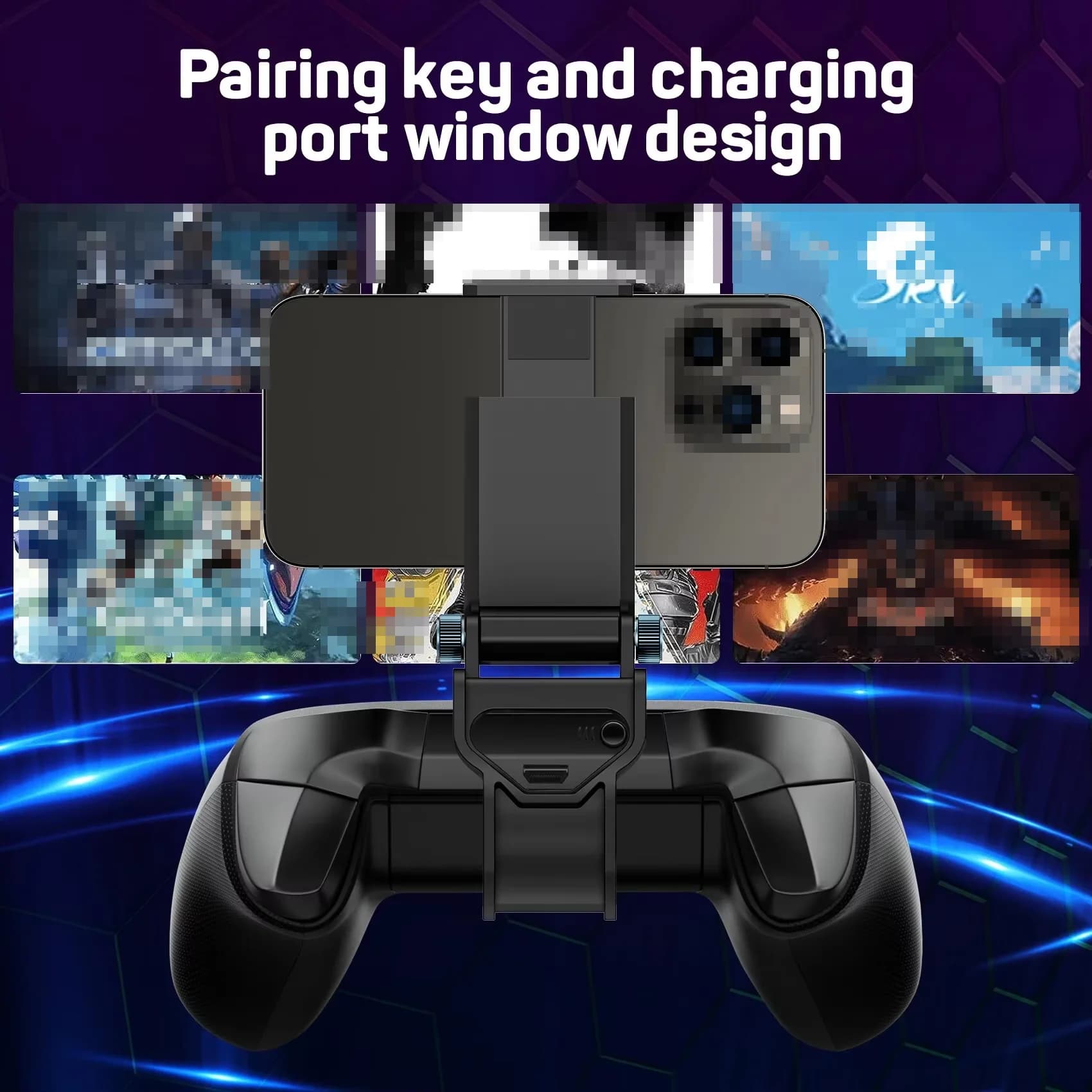 For XBOX Series X Controller Phone Mount Clip,Mobile Gaming Clip Cell Phone Stand Holder Replacement for XSX Wireless Controller