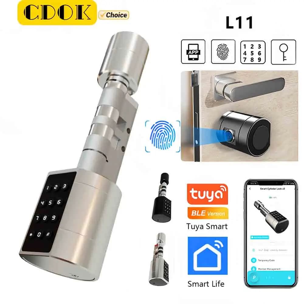 CDOK L11Tuya Smart lock Bluetooth, impronta digitale, sblocco password, sostituisce il tradizionale nucleo di blocco per raggiungere l'intelligenza