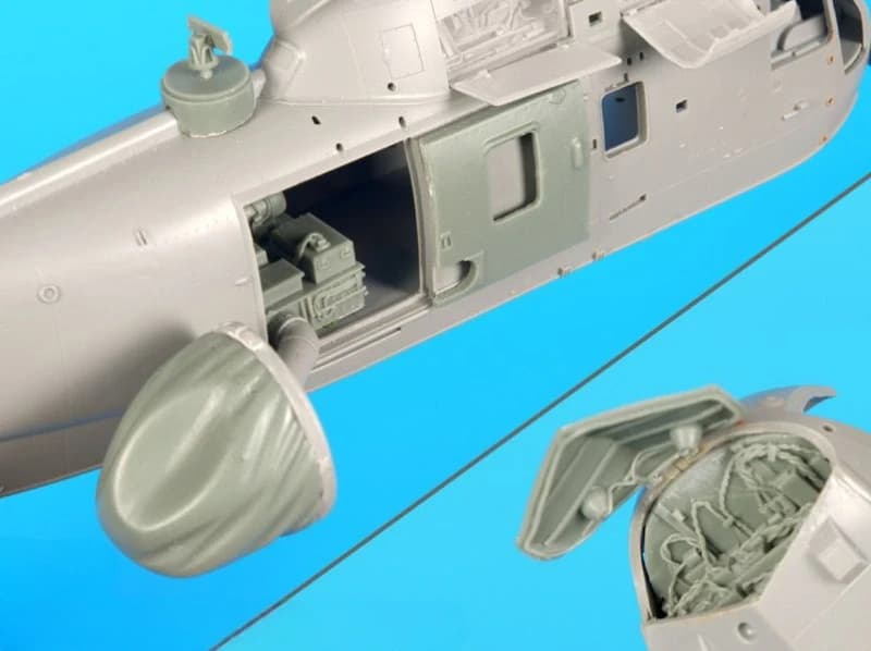 Kit Modello in Resina Pressofusa Scala 1/72, Parti di Aeromobili, Modello Radar ed Elettronica Sea King AEW 2, Non Assemblato e Non Verniciato