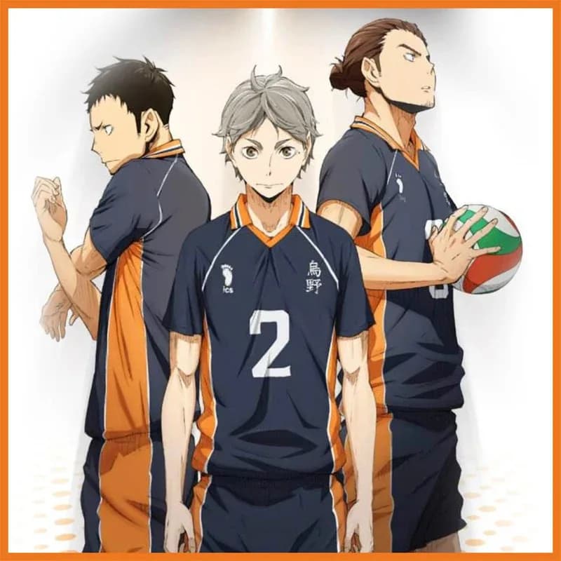 Volleyball Boy Karasuno High School Hinata Sho Kageyama Tobio Full Team Uniform Dress 5;c,8'z,6.k;