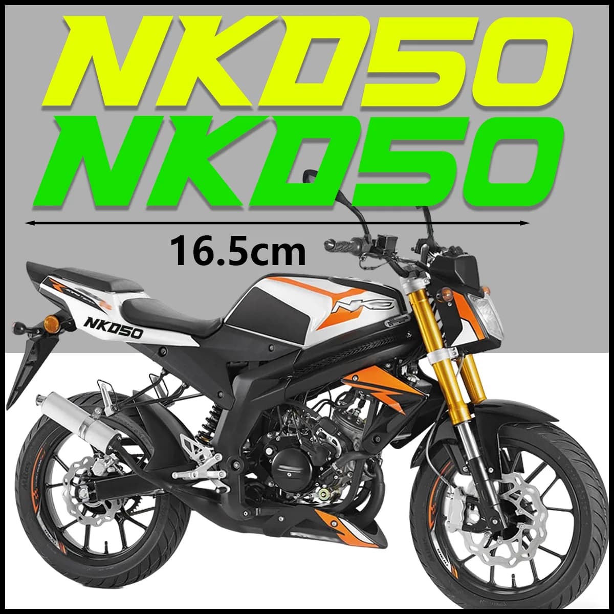 Adesivi Riflettenti in Vinile per RIEJU NKD 50, Decalcomanie per Casco, Serbatoio e Parafango di Moto Naked, Accessori per Modifiche
