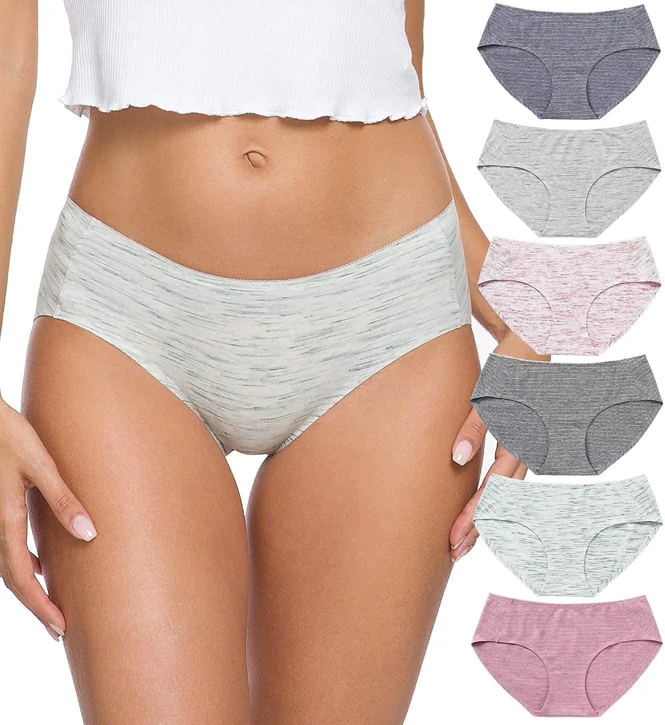 Mutandine Bikini da Donna in Cotone Traspirante Senza Cuciture