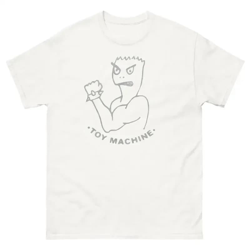Toy Machine Skateboards Angry Alien Retro Skateboarding T Shirt Design