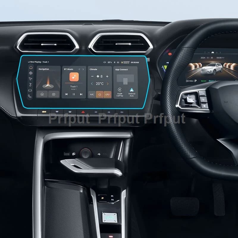 Proteggi schermo in TPU per MG ZS 2025 Pellicola protettiva per display di navigazione GPS per radio da infotainment per auto da 12,3 pollici