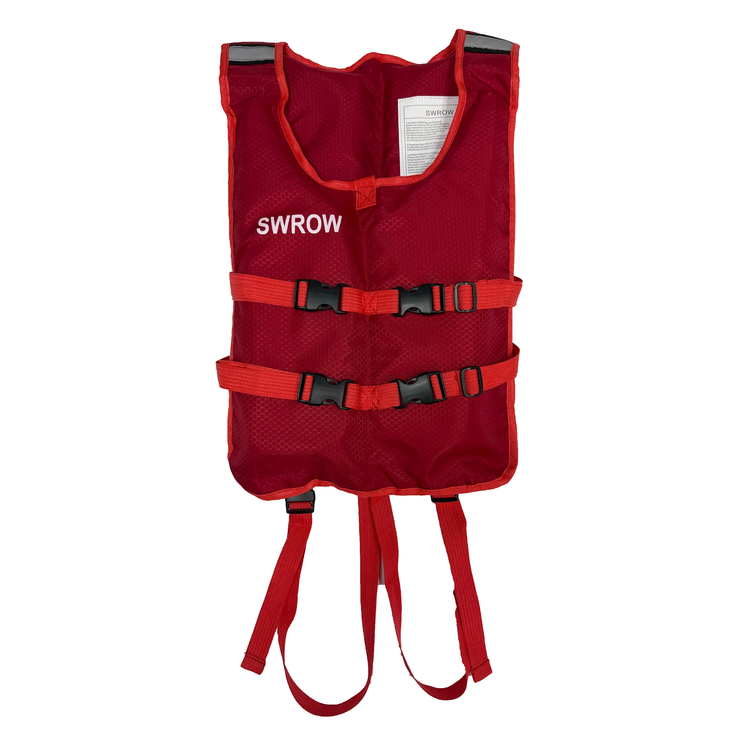 SWROW Bambini adulti Kayak Giubbotti di salvataggio leggeri Sicurezza Sport acquatici Giubbotto di salvataggio Paddle Zattera Kayak galleggiante Cintura regolabile
