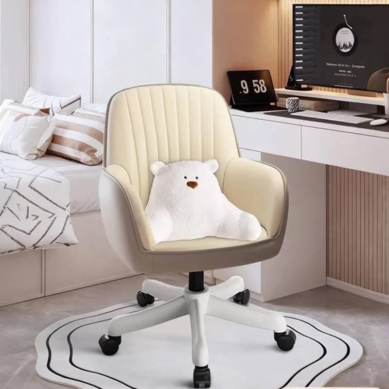 #Gray Wheels Office Chair Armrest Elegant Comfy Salon Computer Gaming Chairs Design Relaxing Swivel Silla De Gamer Home Furnitur