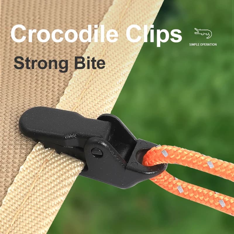 10/20/50 pieces robust clip for curtains for outdoor telons clip anti-wind fixed camping tent crocodile hook clamp clip for camping