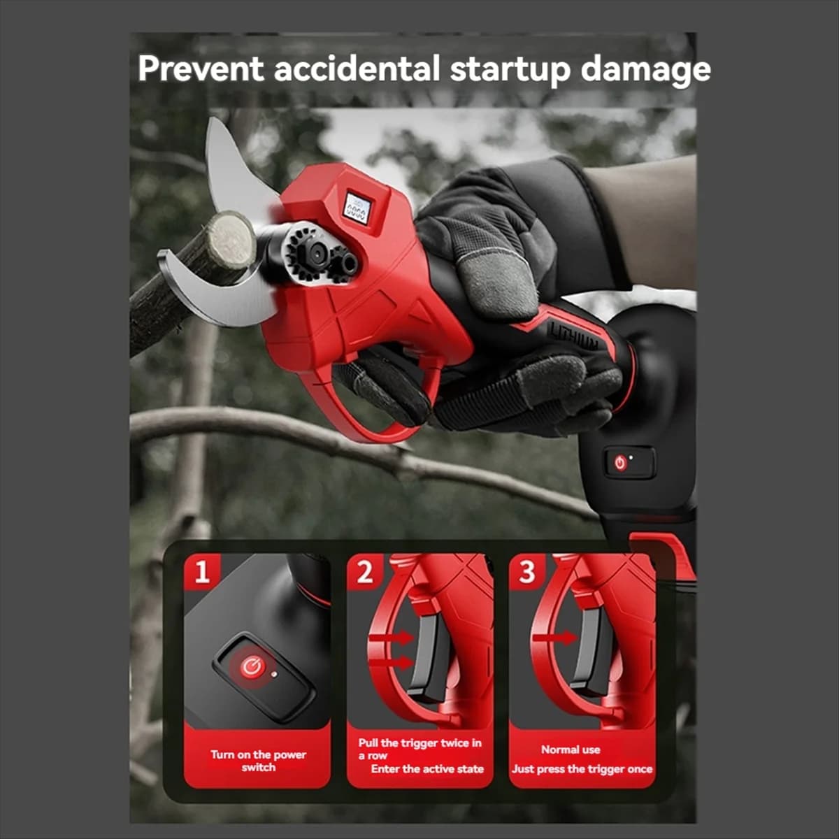 Electric shears 3 cm brushless shears 2 wireless marches Electr Hot sale ta instruments Battery