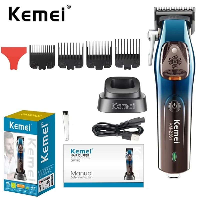Kemei professional haircuts from barber 10000 rpm electric haircuts wireless high speed magnetic motor