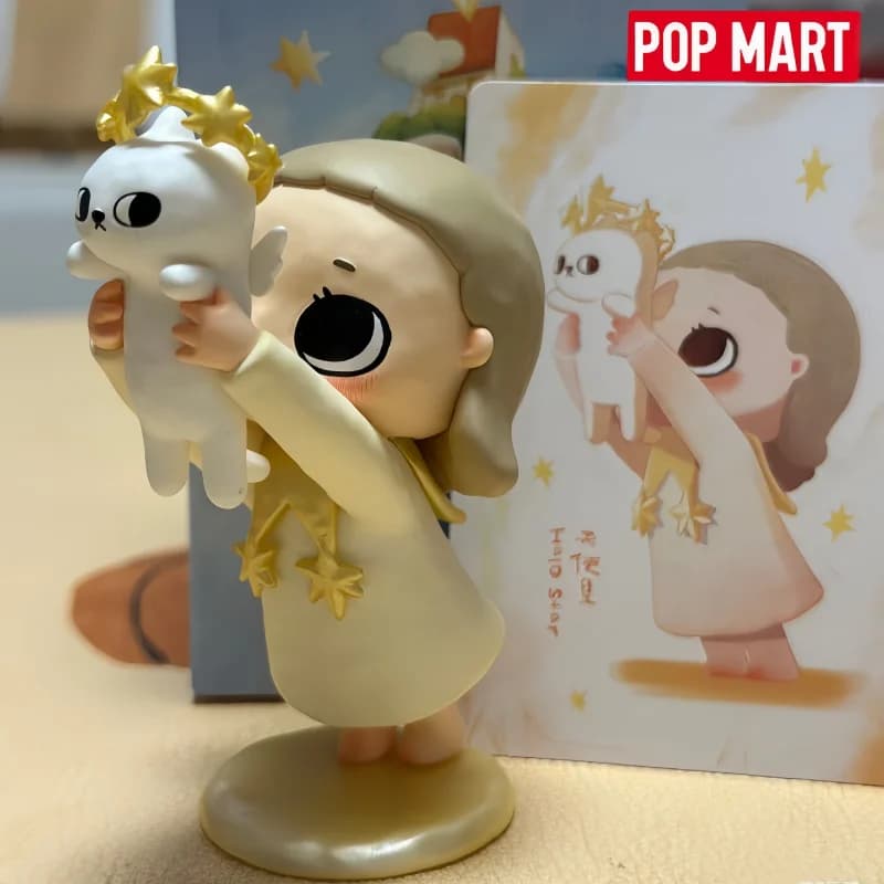 POP MART Nyota We Are All Stars Series Scatola cieca originale Cute Anime Action Figure Mistero Ornamento a sorpresa Figurine Regalo di Natale