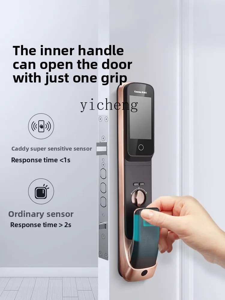 ZC grande schermo cat eye password elettronica automatica con impronta digitale serratura intelligente antifurto per uso domestico