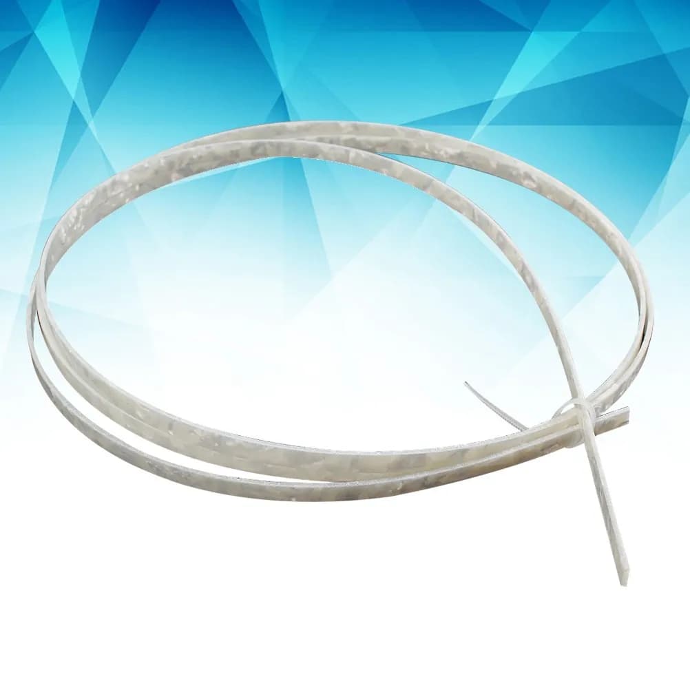 Strisce di Bordatura in Celluloide Bianco da 6mm per Chitarra Acustica, Classica, Ukulele e Mandolino