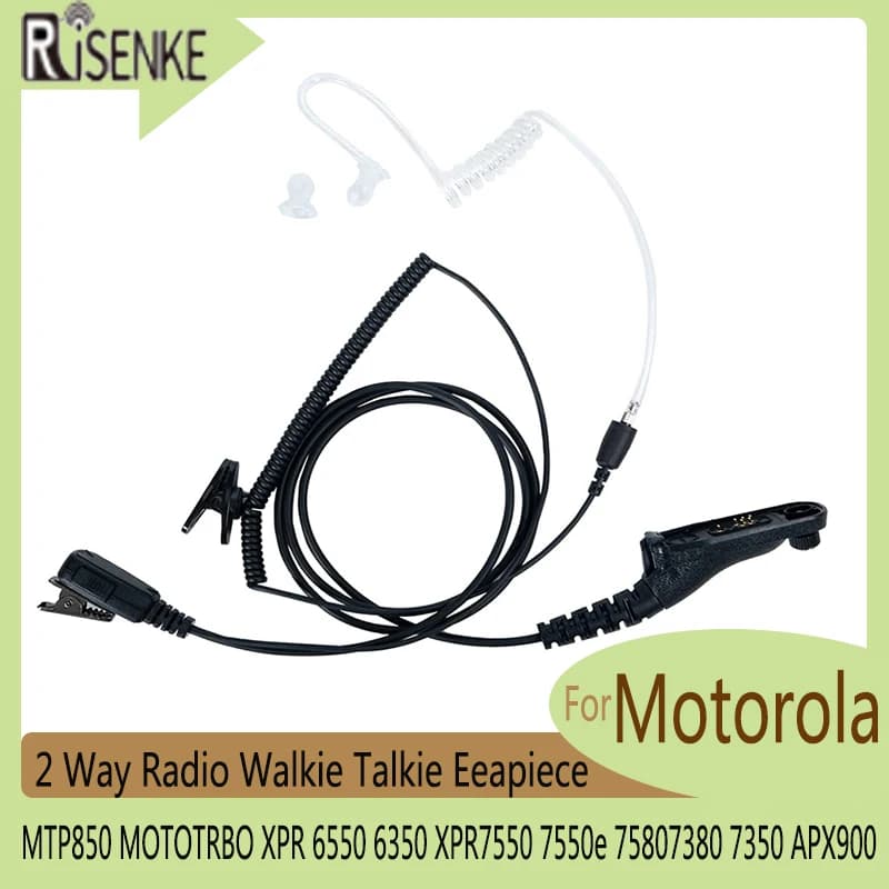 Auricolare walkie-talkie Eeapie, radio bidirezionale, per Motorola MTP850, MOTOTRBO, XPR 6550, 6350, XPR7550, 7550e, 75807380 , 7350, APX900
