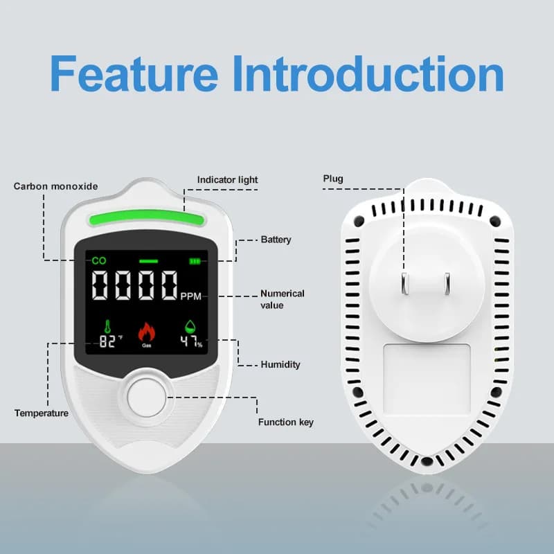 Effective Multi-function CO & Gas Detector Household Carbon Monoxide Fuel Gas Leak Alarm
