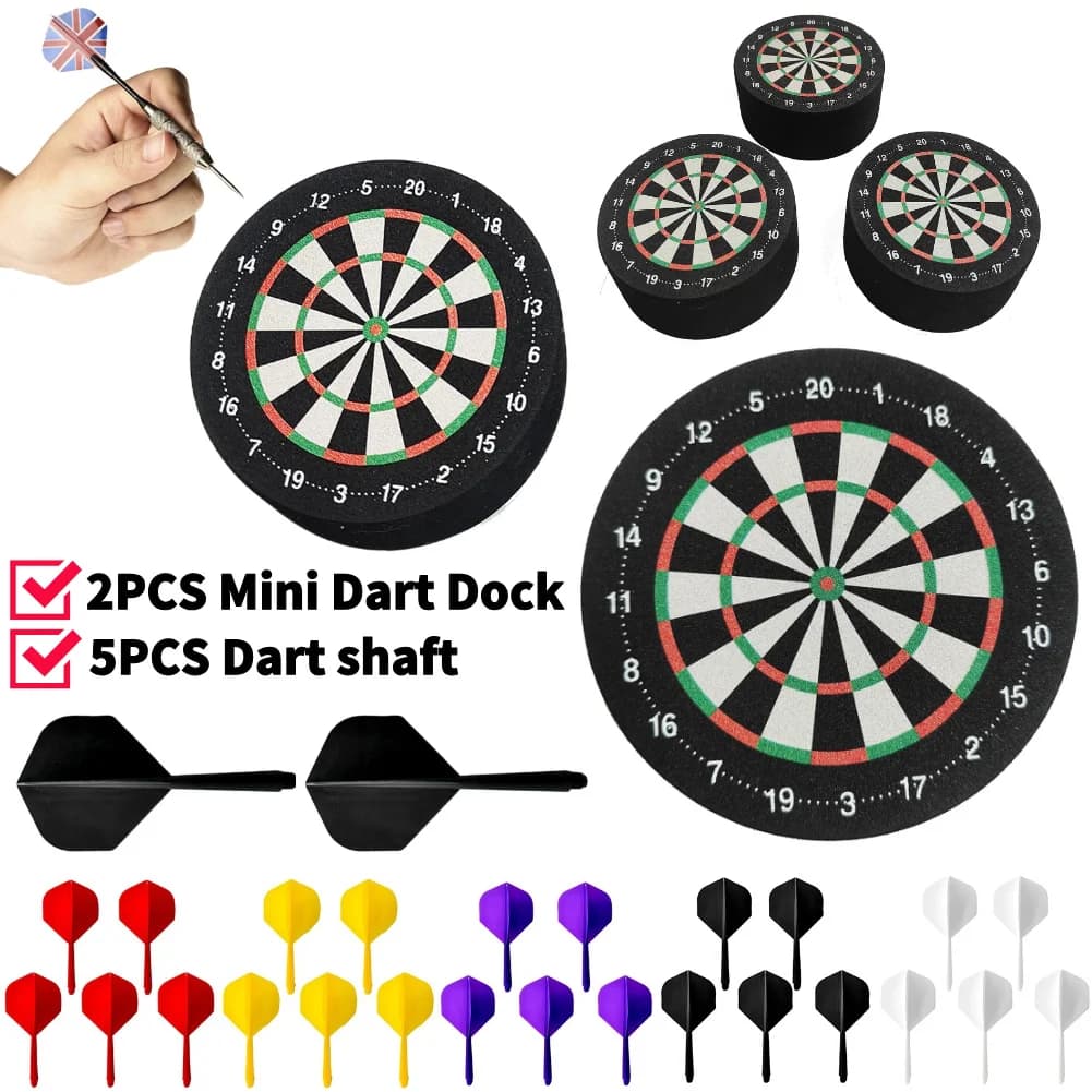 2Pcs Mini Dart Dock 10cm EVA Foam Soft Dart Base Station Dartboard Design Display Stand Holder For Indoor Home Family Party Game