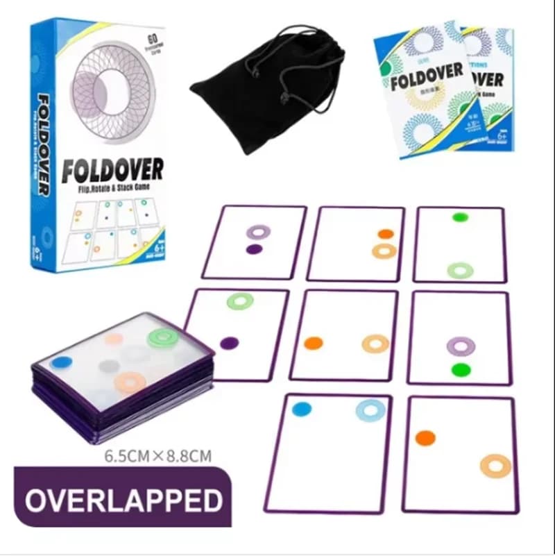 Carte impilate trasparenti Set di scacchi e carte Giochi da tavolo - Interazione genitore-figlio Pensiero logico Puzzle Giocattoli per bambini