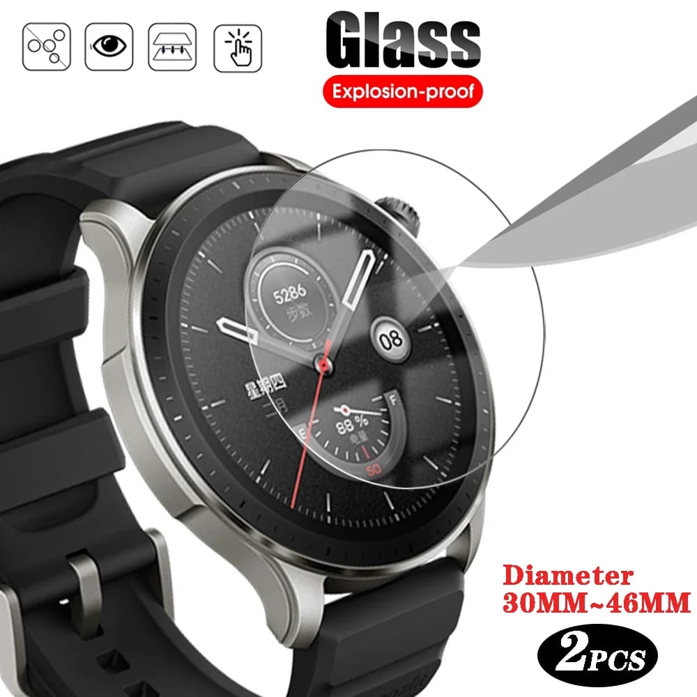 Vetro temperato per protezione schermo Smart Watch 33MM 34MM 35MM 36MM 37MM 38MM 39MM 40MM 41MM 42MM 44MM 30MM-46MM Pellicola protettiva