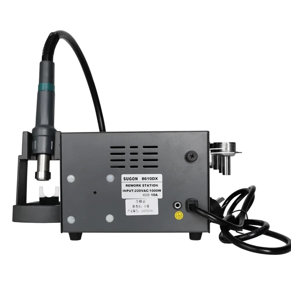 SUGON 8610DX Pistola termica per riparazione telefono Stazione dissaldante per saldatura con pistola per saldatura ad aria calda professionale