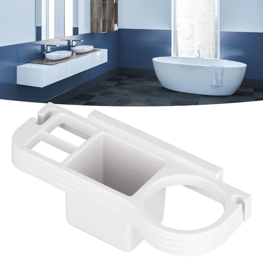 ABS Hair Dryer Holder Punch Free Wall Mounted Hair Dryer Bracket Practical White Blue Pink Hair Tool Organizer Bathroom