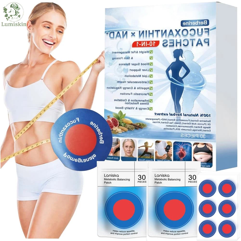 NAD+Healthy Body Moringa Berberine Weight Management Firming Patch Easy To Use Body Weight Loss Sticker Body Care Patch