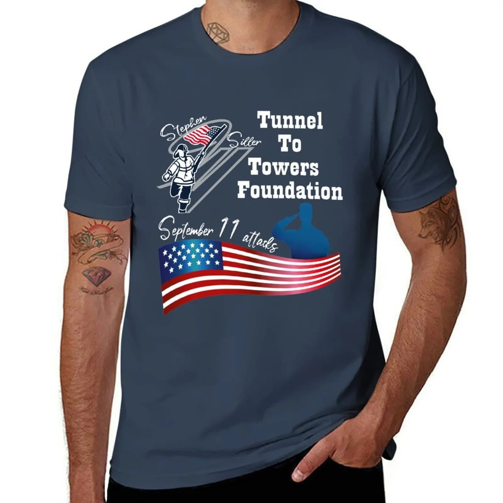 T-shirt from the Stephen Siller Tunnel to Towers Foundation, casual t-shirt from work