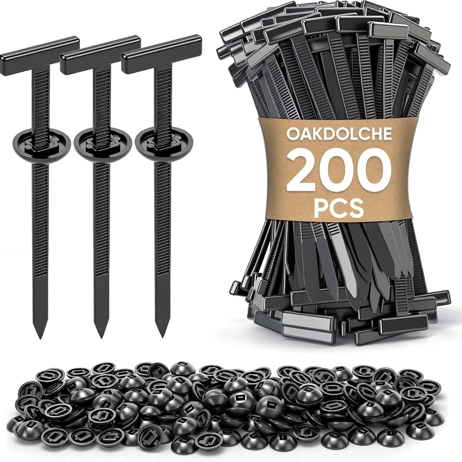 Fascette stringicavo in nylon per auto da 5-200 pezzi, fermagli autobloccanti resistenti con bottone a pressione, fermagli resistenti ai raggi UV per auto