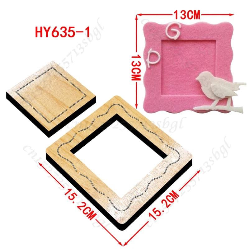 Nuovi Stampi in Legno per Cornici Fotografiche, Adatti per Macchine per Scrapbooking Comuni sul Mercato