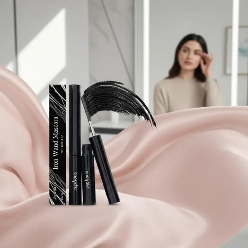 Black Mascara Long lasting waterproof, with brush for soft and fast drying