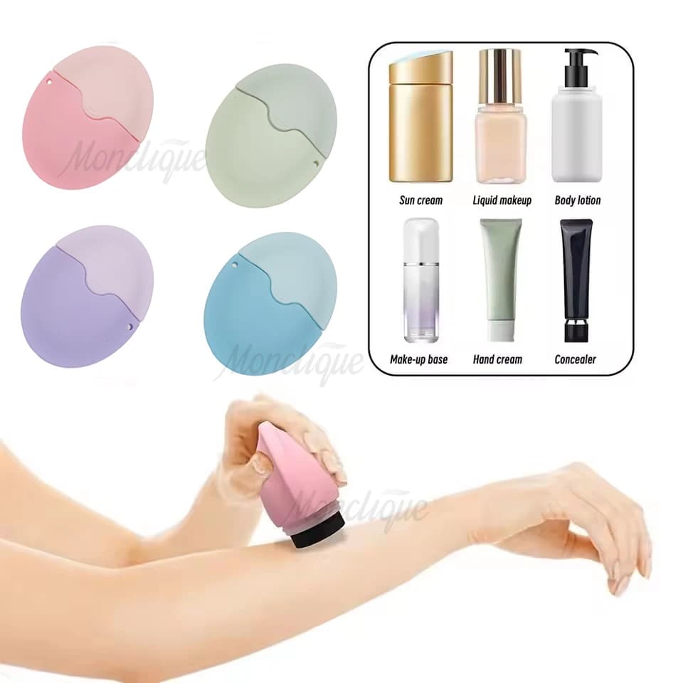 Sunscreen Roller Applicator Refillable Silicone Sub-Bottling Portable Sunscreen Lotion Dispenser Summer Travel for Kids Adults