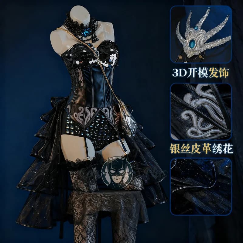 Identity V Costume Cosplay Ballerino femminile Abito sexy lucido Uniforme Anime Halloween Carnevale Abiti da festa Abiti da gioco