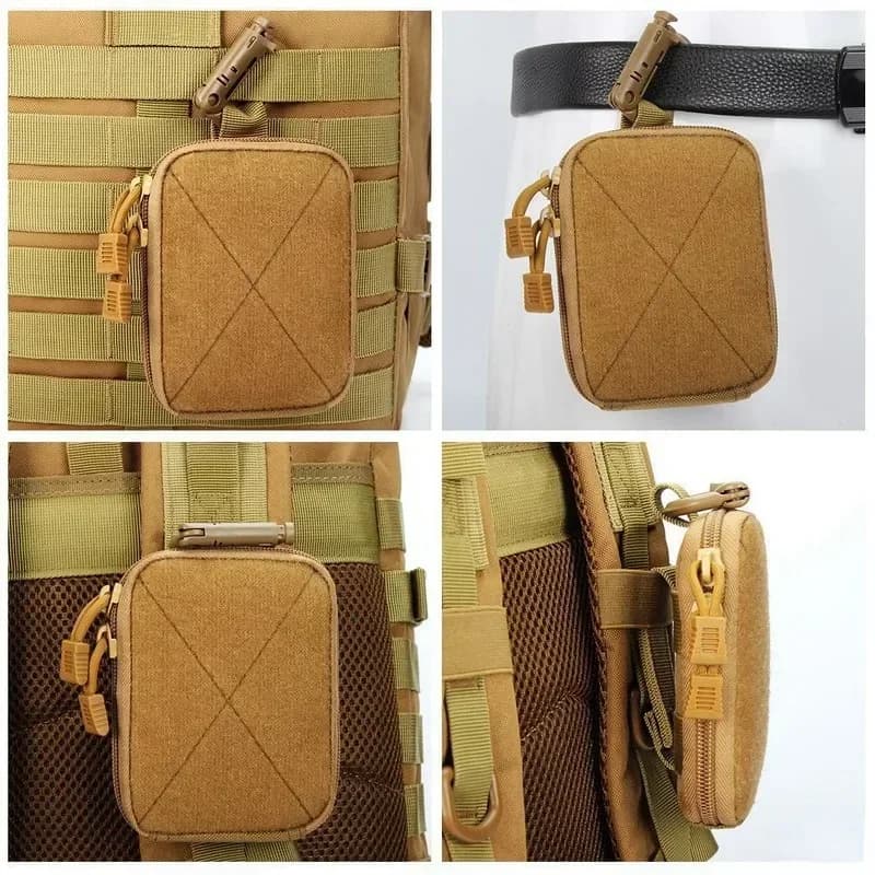 Mini borsa Molle medica da esterno, portafoglio multifunzionale, kit di attrezzi EDC, marsupio accessorio per caccia, escursionismo, campeggio di primo soccorso