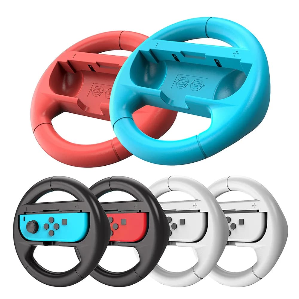 2 pezzi controller per volante di gioco supporto per maniglia impugnatura controller JoyCon Gamepad Nintendo N-Switch accessori per console di gioco