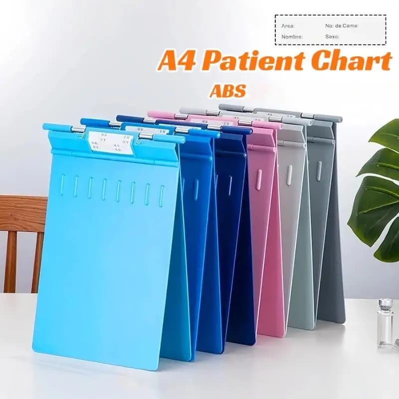 Medical Patient Chart Splint Thickened BPA-free ABS Medical Record File Folder for Hospital Doctor Office