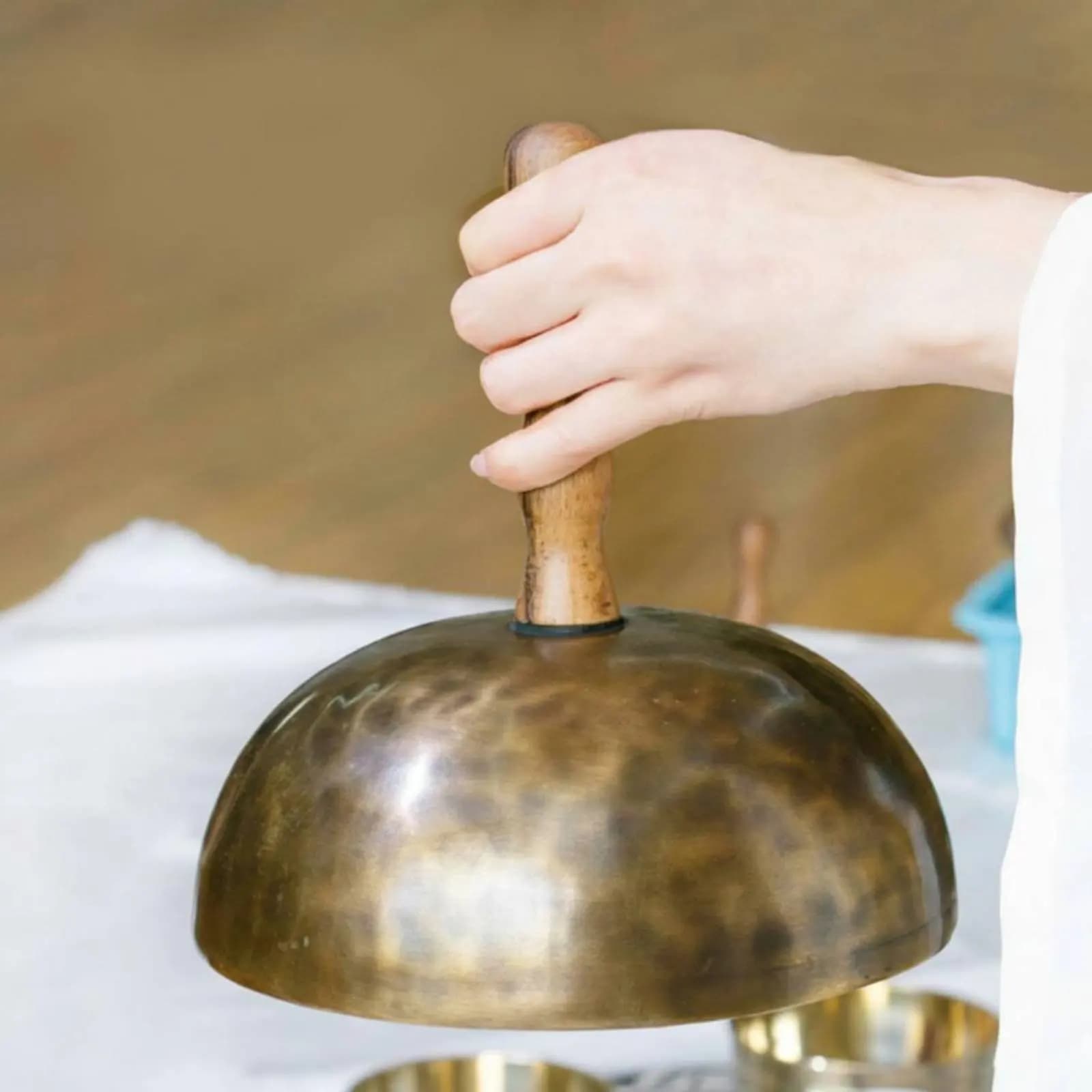 Detachable Singing Bowl Stick Easy to Hold Handheld Singing Bowl Mallet Wellness Accessory for Meditation, Sound Healing
