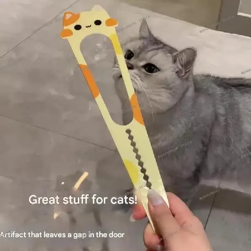 Fermaporta per gatti, accessorio per animali domestici, fermaporta per gattini con ingresso e uscita libera, fermaporta per cani per ventilazione camera da letto