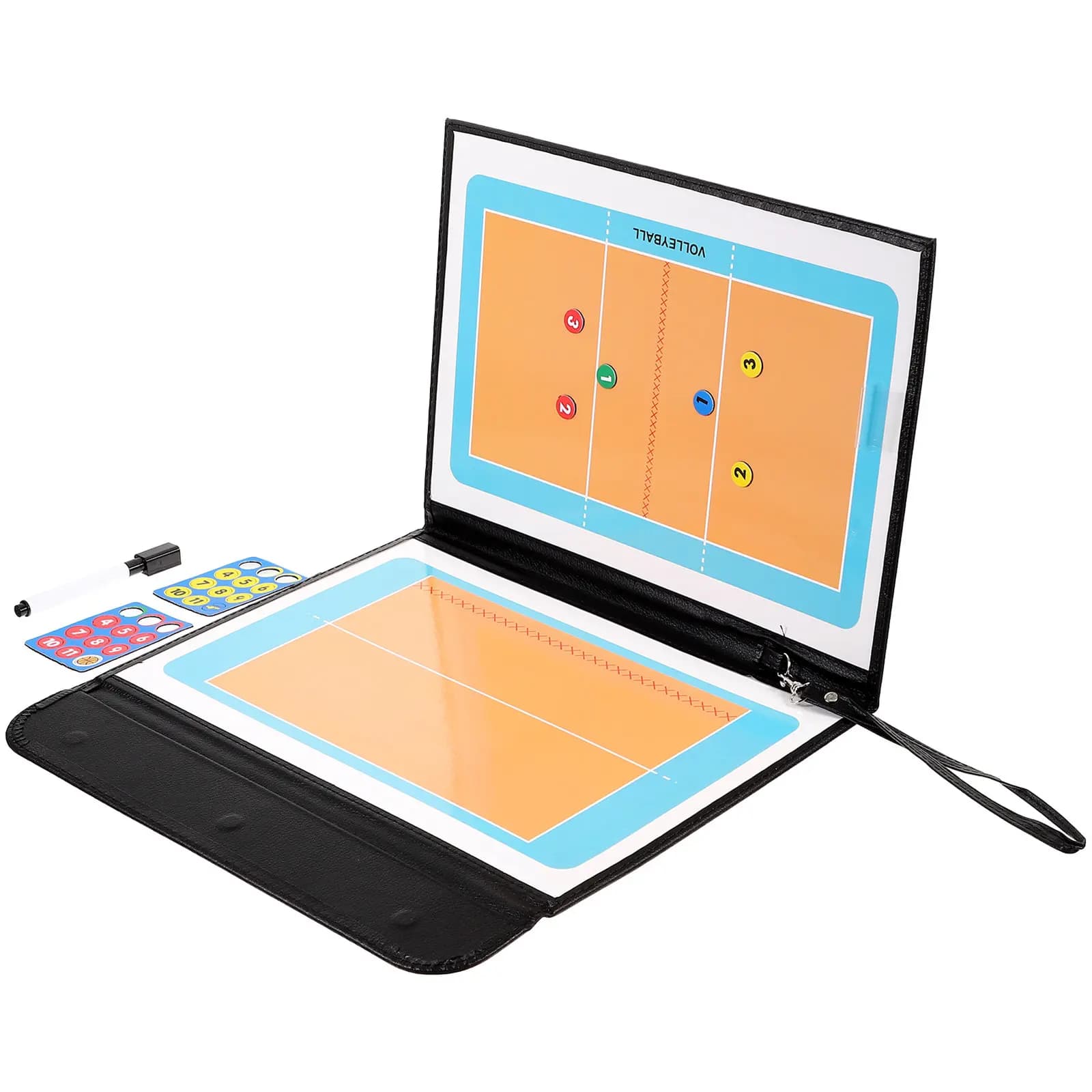 1Set Volleyball Tactical Board Iron Multi-Function Coaching Equipment Lightweight Training Match Organizer Sports Ball