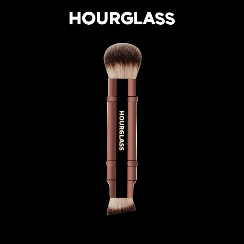 Double Head Retractable Background Brush No. 26 Face Makeup Brush with Fiber Slips